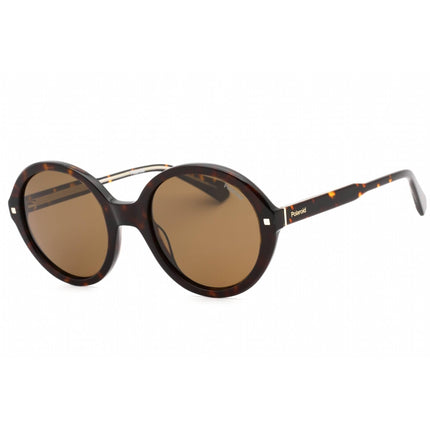 Polaroid Core Women's Sunglasses - Havana Plastic Round Frame | PLD 4114/S/X 0086 SP ,