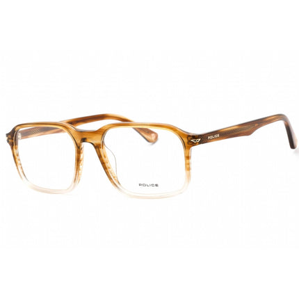 Police Men's Eyeglasses - Brown Gradient Grey Acetate Full Rim Frame | VPLG74M 0918 ,