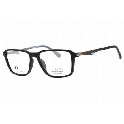 Police Men's Eyeglasses - Semi Matte Black Injected Propionate Square | VPLF05M 0U28 ,