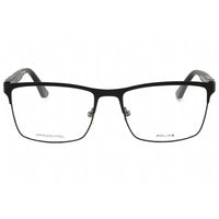 Police Men's Eyeglasses - Semi Matte Black Metal Rectangular Shape Frame | VPL885 0531 ,