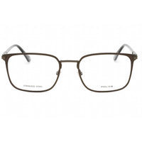 Police Men's Eyeglasses - Shiny Black Metal Rectangular Shape Frame | VPLE96N 08GF ,