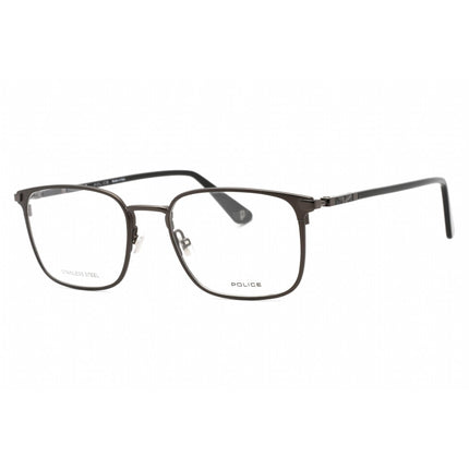 Police Men's Eyeglasses - Shiny Black W/Shiny Gunmetal Full Rim Frame | VPLE96 08GF ,