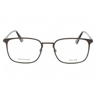 Police Men's Eyeglasses - Shiny Black W/Shiny Gunmetal Full Rim Frame | VPLE96 08GF ,