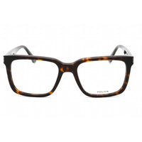 Police Men's Eyeglasses - Shiny Dark Havana Acetate Rectangular Frame | VPLF03N 0722 ,