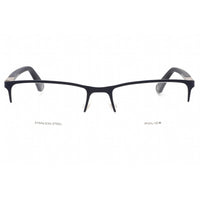 Police Men's Eyeglasses - Shiny Gunmetal Metal Rectangular Full Rim | VPL884 0502 ,