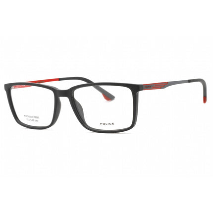 Police Men's Eyeglasses - Shiny Red Injected Propionate Rectangular | VPL949 0R43 ,
