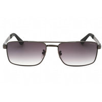 Police Men's Sunglasses - Matte Gunmetal Metal Rectangular Full Rim | SPLB43 08H5 ,