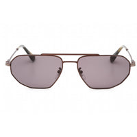 Police Men's Sunglasses - Semi Matte Brown Stainless Steel Aviator | SPLF66M 08FK ,