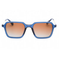 Police Men's Sunglasses - Shiny Transparent Blue Acetate Square Frame | SPLL10M 0892 ,