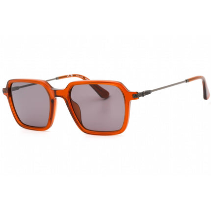 Police Men's Sunglasses - Shiny Transparent Brown Acetate Square Frame | SPLL10M 0W45 ,