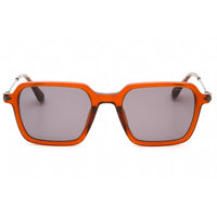 Police Men's Sunglasses - Shiny Transparent Brown Acetate Square Frame | SPLL10M 0W45 ,