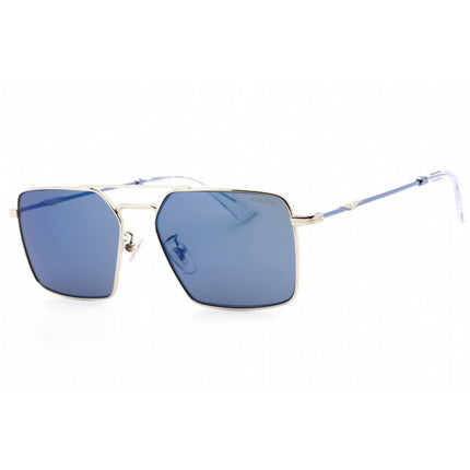 Police Men's Sunglasses - Total Shiny Palladium Aviator Full Rim Frame | SPLL07M 579B ,