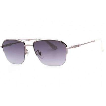 Police Men's Sunglasses - Total Shiny Ruthenium Aviator Full Rim Frame | SPLL18M 0509 ,