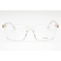 Police Unisex Eyeglasses - Shiny Crystal Acetate Square Shape Frame | VPLF76M 0P79 ,