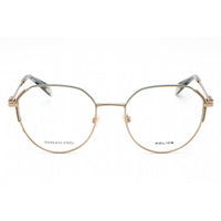 Police Women's Eyeglasses - Shiny Camel Stainless Steel Round Frame | VPLF26M 08MD ,