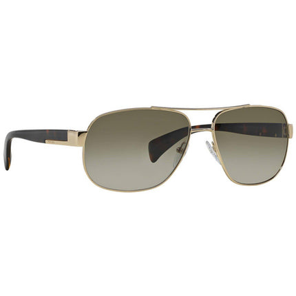 Prada Unisex Sunglasses - Pale Gold Metal Frame Brown Gradient Lens | 0PR 52PS ZVN1X1 ,