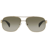 Prada Unisex Sunglasses - Pale Gold Metal Frame Brown Gradient Lens | 0PR 52PS ZVN1X1 ,