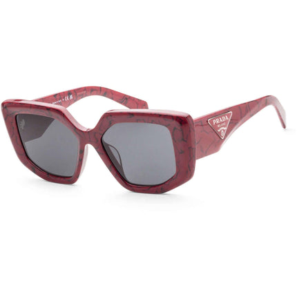 Prada Women's Sunglasses - Etruscan Marble Frame Dark Grey Lens | 0PR 14ZSF 15D5SO ,