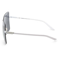 Prada Women's Sunglasses - White Metal Full Rim Frame Dark Grey Lens | 0PR 50YS 4615S0 ,