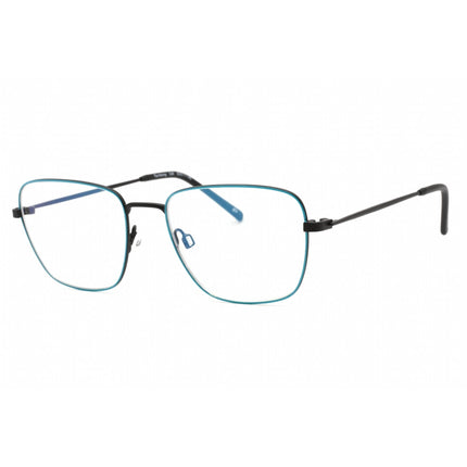 Prive Revaux Men's Eyeglasses - Metal Square Frame | Haring Caviar Black/Sky Blue ,