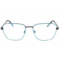Prive Revaux Men's Eyeglasses - Metal Square Frame | Haring Caviar Black/Sky Blue ,