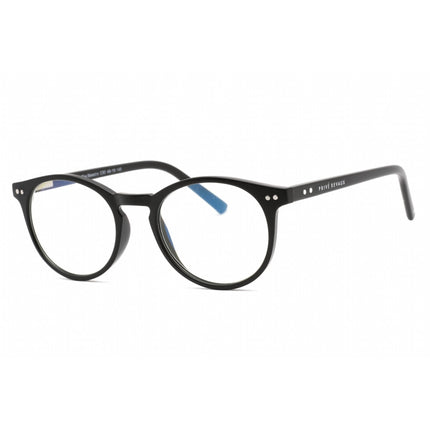 Prive Revaux Unisex Eyeglasses - Plastic Round Frame | Maestro Matte Caviar Black ,