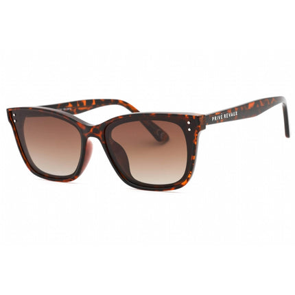Prive Revaux Unisex Sunglasses - Brown Gradient Lens Cat Eye | Sun Stalker Tortoise ,