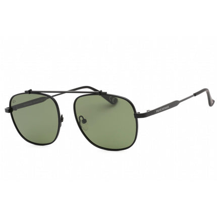 Prive Revaux Unisex Sunglasses - Green Lens Metal Frame | Biscayne Bae Caviar Black ,