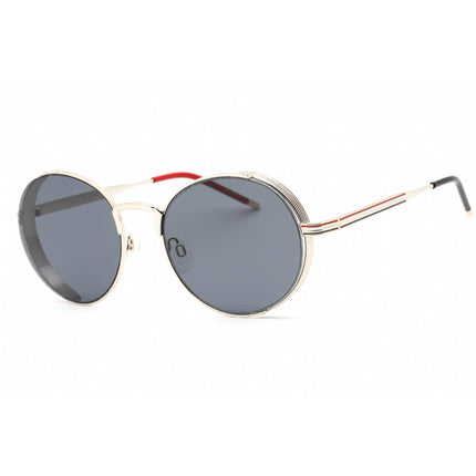 Prive Revaux Unisex Sunglasses - Grey Lens Metal Round Frame | Riviera Champagne Gold ,