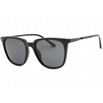 Prive Revaux Unisex Sunglasses - Grey Lens Plastic Square Frame | Pioneer Caviar Black ,