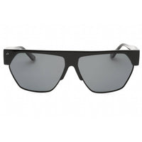 Prive Revaux Unisex Sunglasses - Grey Lens Rectangular Frame | Spicy Caviar Black ,