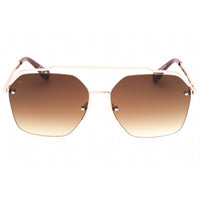 Prive Revaux Unisex Sunglasses - Metal Aviator Shape Frame | One Champagne Gold/Merlot ,