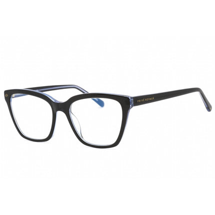 Prive Revaux Women's Eyeglasses - Plastic Cat Eye Frame | Holly Caviar Black/Sky Blue ,