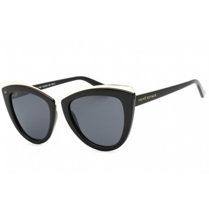 Prive Revaux Women's Sunglasses - Metal/Plastic Cat Eye Frame | Juliet Caviar Black ,