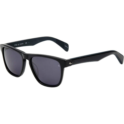 Rag and Bone Men's Sunglasses - Black Square Frame Grey Lens | RNB5031/G/S 0807 ,