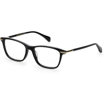 Rag and Bone Women's Eyeglasses - Black Plastic Full Rim Rectangular | RNB3031 0807 ,