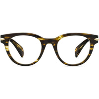 Rag and Bone Women's Eyeglasses - Brown Havana Plastic Full Rim Oval | RNB3003 0WR9 ,