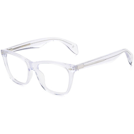 Rag and Bone Women's Eyeglasses - Crystal Plastic Full Rim Rectangular | RNB3013 0900 ,