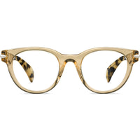 Rag and Bone Women's Eyeglasses - Yellow Havana Plastic Full Rim Oval | RNB3003 0SCL ,