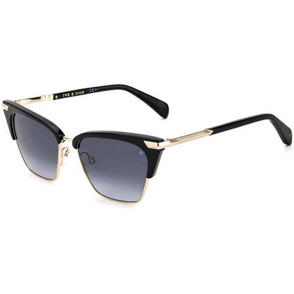 Rag and Bone Women's Sunglasses - Black Cat Eye Plastic/Metal Frame | RNB1053/S 0807 ,