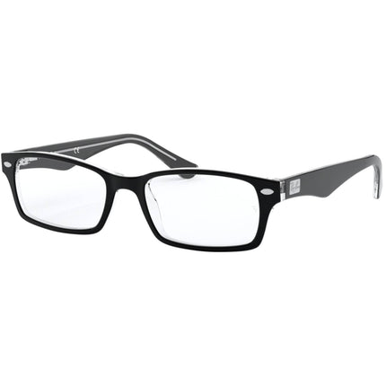 Ray Ban Men's Eyeglasses - Black On Transparent Full Rim Frame | 0RX5206 2034 2034 ,