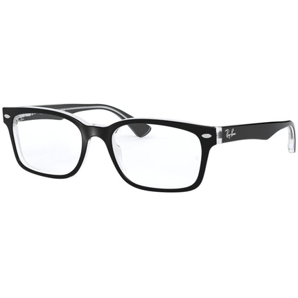 Ray Ban Unisex Eyeglasses - Black Plastic Full Rim Rectangular | 0RX5286 2034 2034 ,