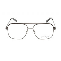 Salvatore Ferragamo Men's Eyeglasses - Matte Ruthenium/Dark Brown Frame | SF2199L 037 ,