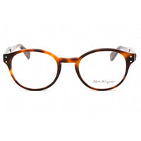 Salvatore Ferragamo Men's Eyeglasses - Tortoise Plastic Round Frame | SF2940 240 ,