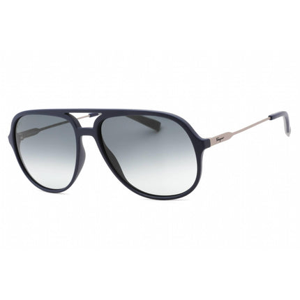 Salvatore Ferragamo Men's Sunglasses - Blue Plastic Full Rim Aviator | SF999S 414 ,