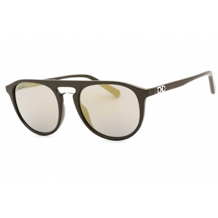 Salvatore Ferragamo Men's Sunglasses - Dark Khaki Frame Grey Lens | SF1090S 324 ,