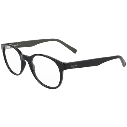 Salvatore Ferragamo Unisex Eyeglasses - Black Acetate Full Rim Frame | SF2879 001 ,
