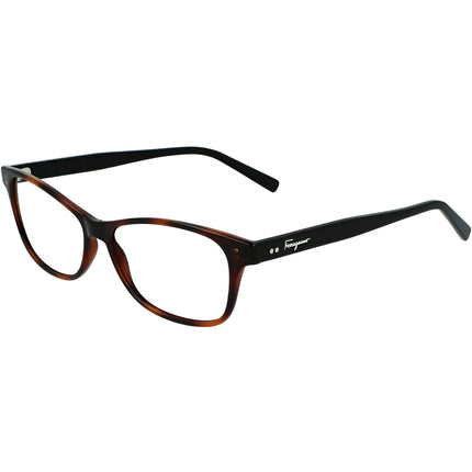 Salvatore Ferragamo Unisex Eyeglasses - Black Tortoise Rectangular Frame | SF2910 241 ,