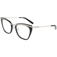 Salvatore Ferragamo Unisex Eyeglasses - Shiny Black Metal Full Rim Frame | SF2205 978 ,