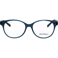 Salvatore Ferragamo Unisex Eyeglasses - Transpart Azure Blue Marble Frame | SF2911 431 ,